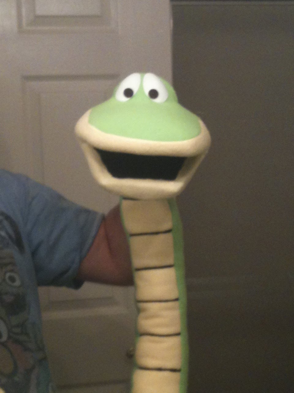 Creative Construction Operation Snake Puppet Finished