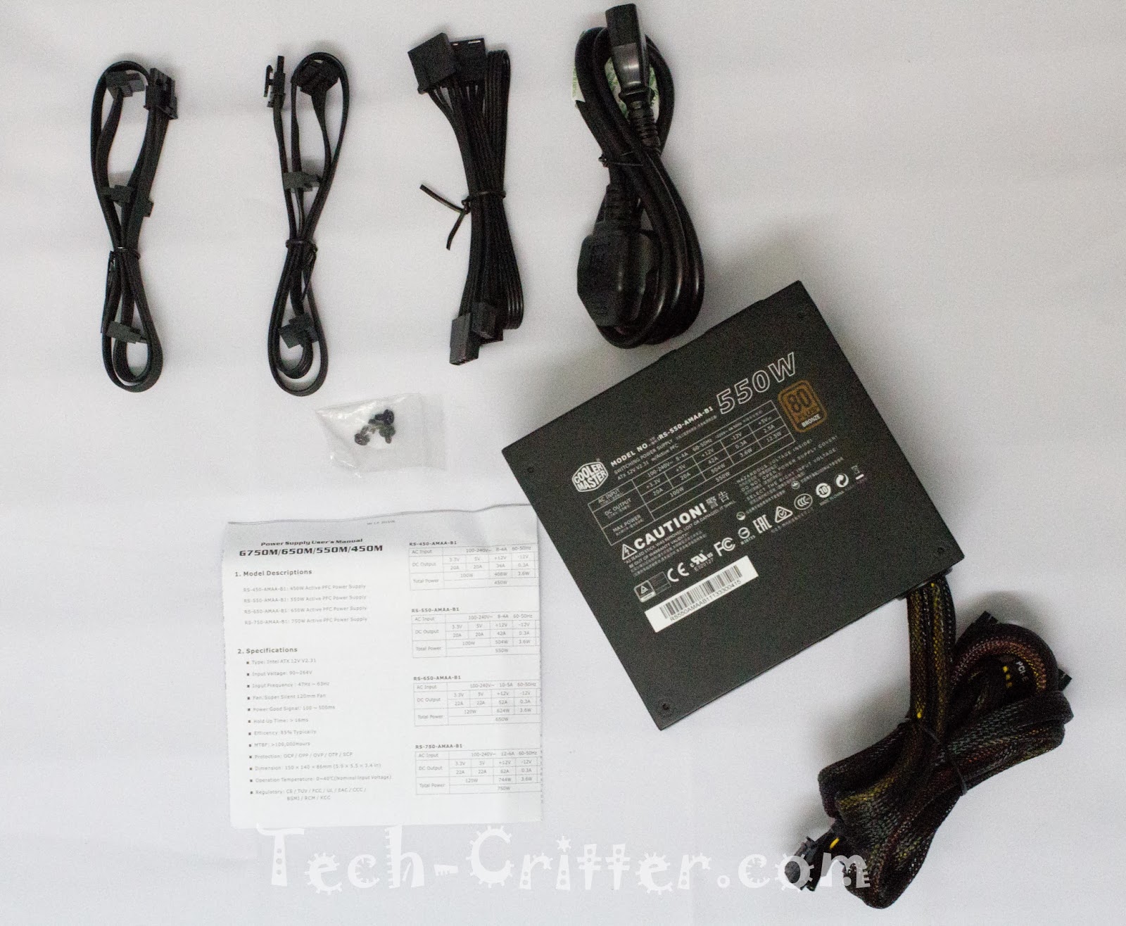 Cooler Master G550M Power Supply Unit Unboxing and Overview 28