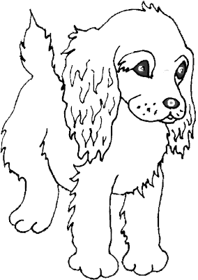 Cute Puppy Coloring Pages