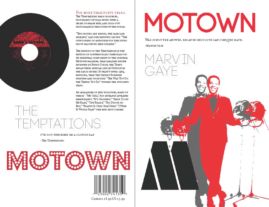 Record Label Book Series Cover Design and Page Layout Graphic