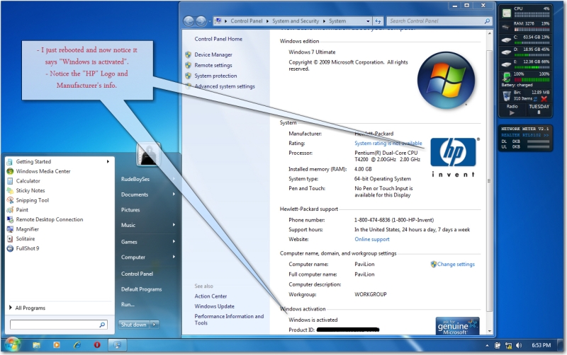 Windows 7Loader By Orbit30 And Hazar 32Bit 64Bit V1.0. .rarl