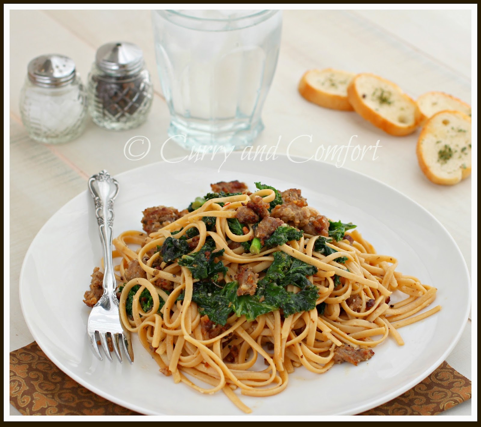 Kitchen Simmer Sausage and Kale Pasta (Throwback Thursday)