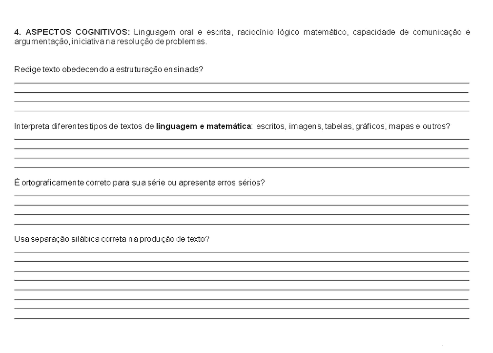 Relatorio de alunos do ensino fundamental
