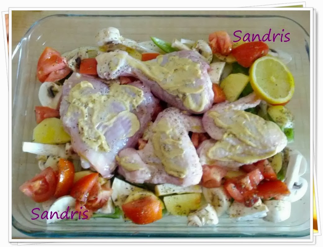 Pollo Al Horno Con Mostaza Dijon