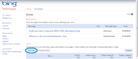 Daftar Blog/Website ke Bing Webmaster Tools