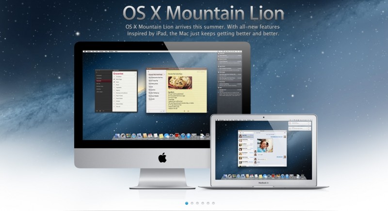 Apple anuncia OS X Mountain Lion