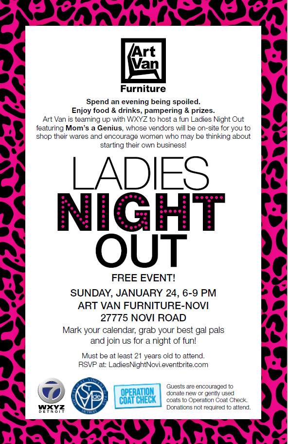 Free Is My Life Free Ladies Out Night At Art Van Furniture Novi 1