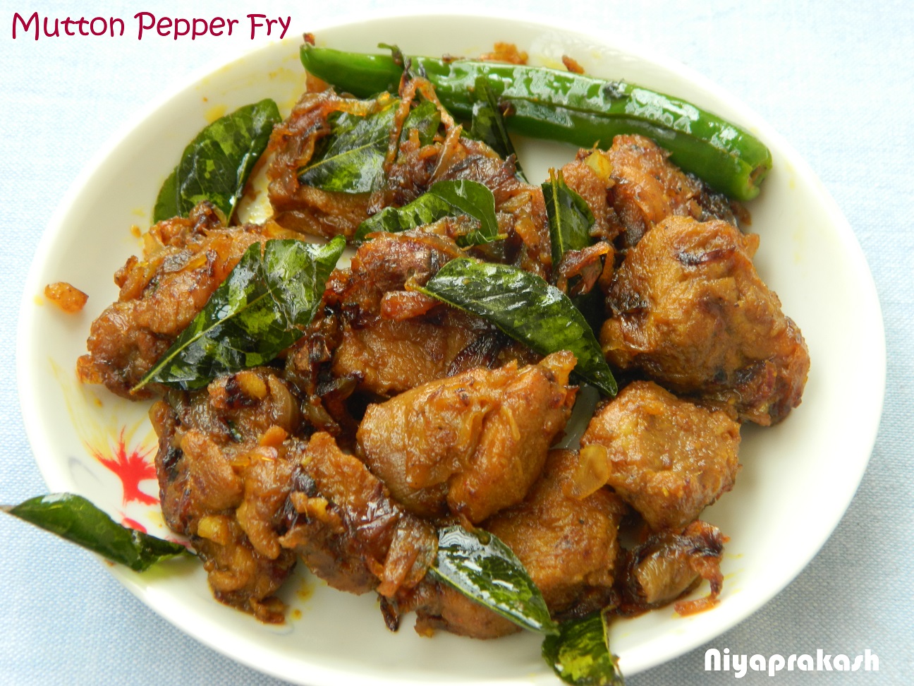 Niya's World Mutton Pepper Fry