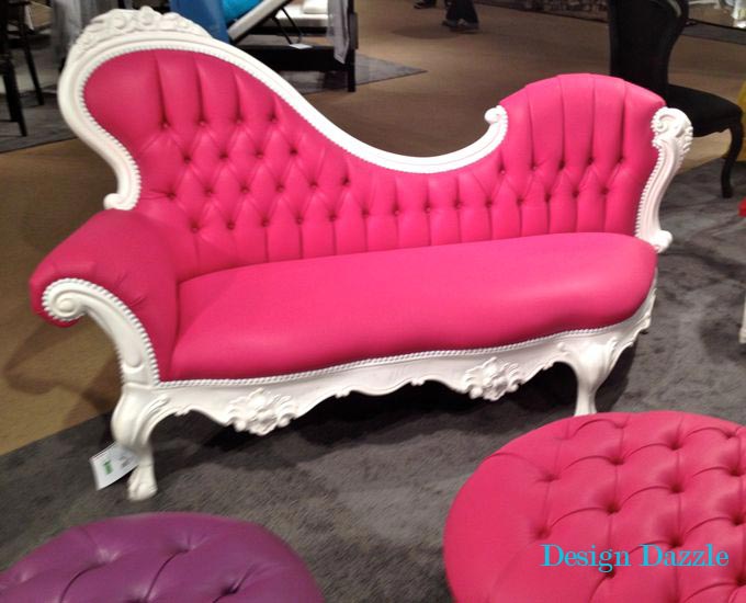hot pink sofa