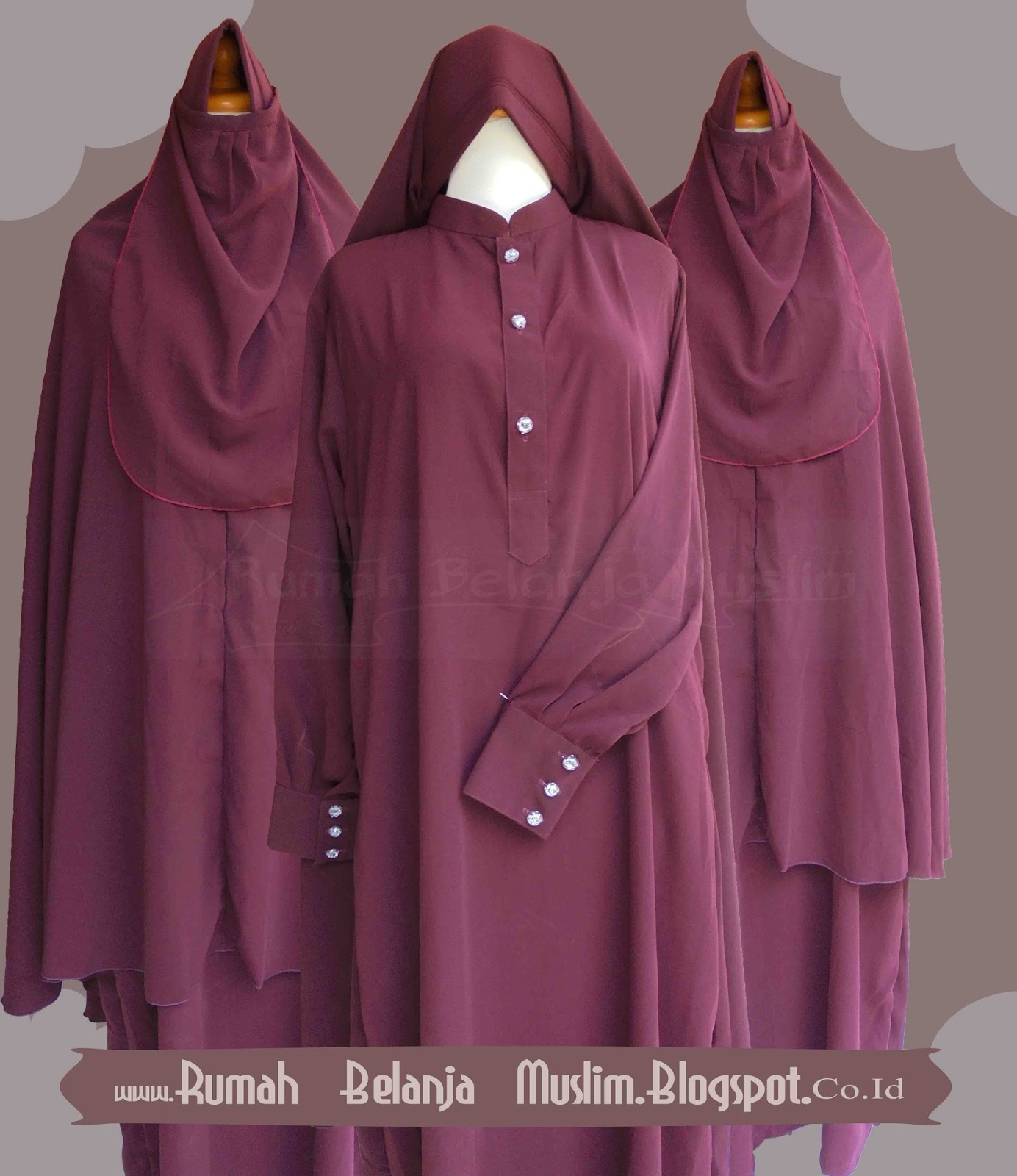 Baju Gamis Syari Polos Gamis Syari