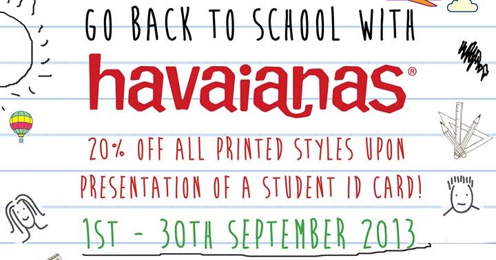 havaianas student discount