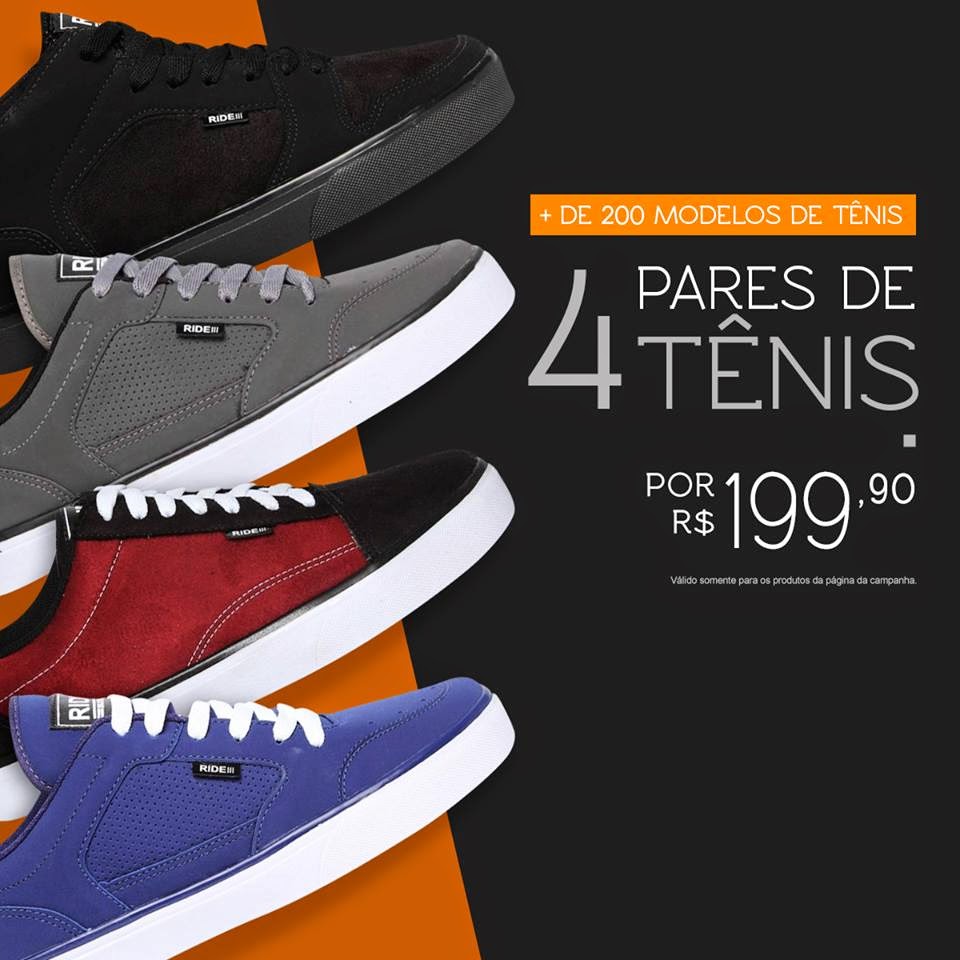 kanui promoção 4 tenis por 199