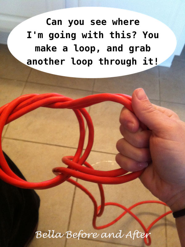 Bella Before and After QTip How to wrap an extension cord