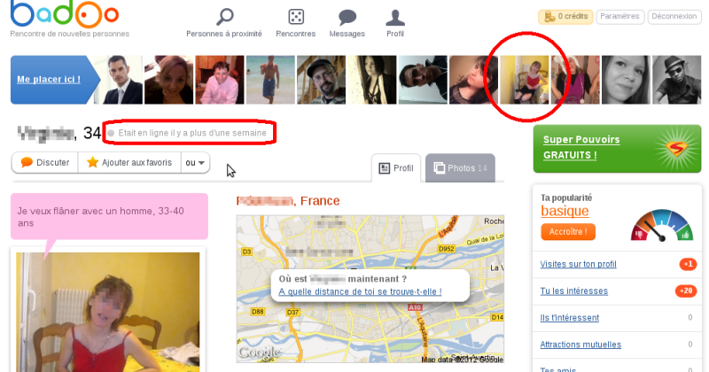 Badoo profil sans photo