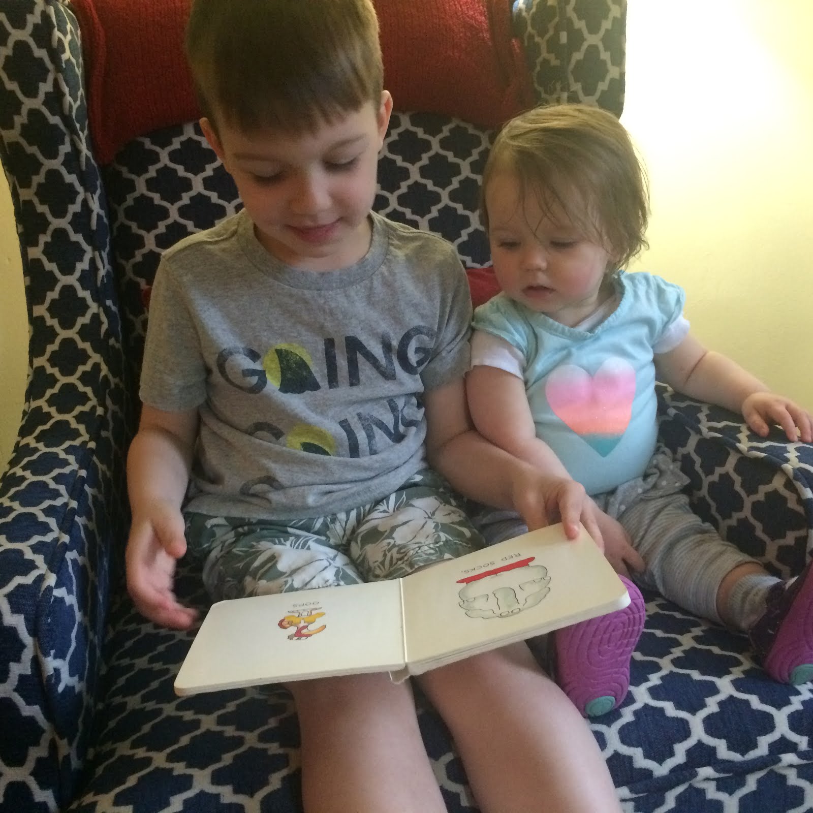 Siblings Share a Morning Moment