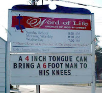 funny church sign fail 4 inch tongue