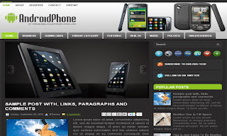 Android Phone Blogger Template