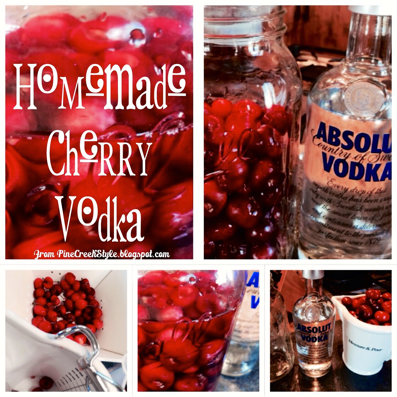 Pine Creek Style HomeMade Cherry Vodka...