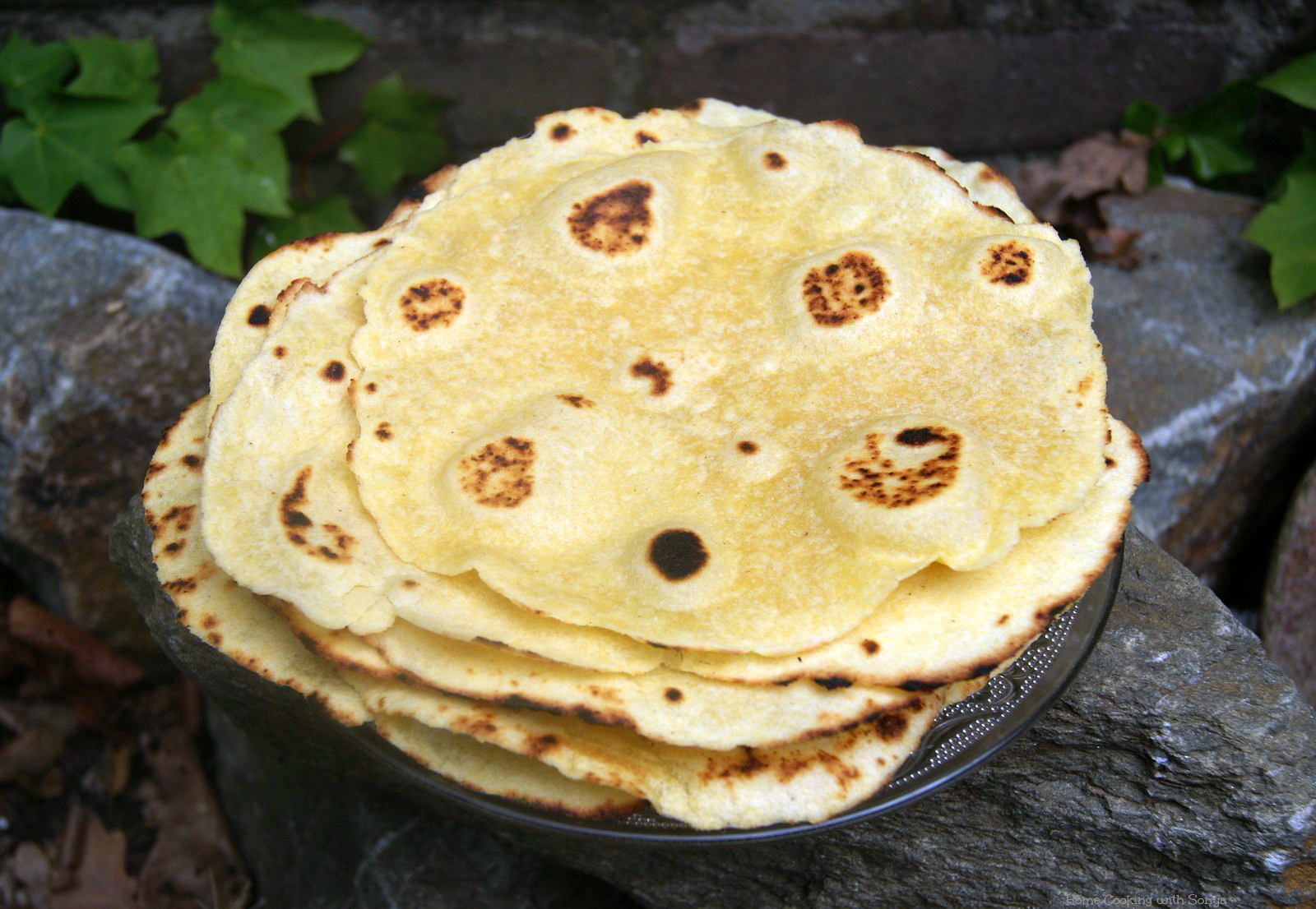 Home Cooking with Sonya Thin Cornmeal Tortilla