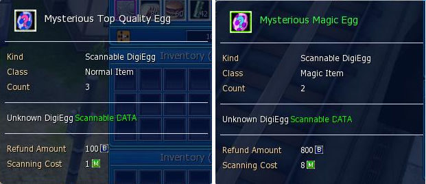 Digimon Masters Online Informations And Guides Scannable Digieggs