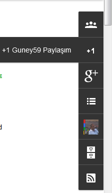 +1 ve Google badge gadget görüntüsünün son şekli