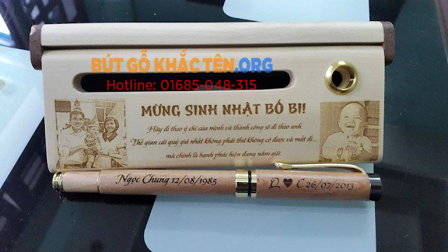 Quà tặng bút gỗ khắc tên đẹp, ý nghĩa Quà tặng bút gỗ khắc tên đẹp, ý nghĩa Hà Nội giá rẻ