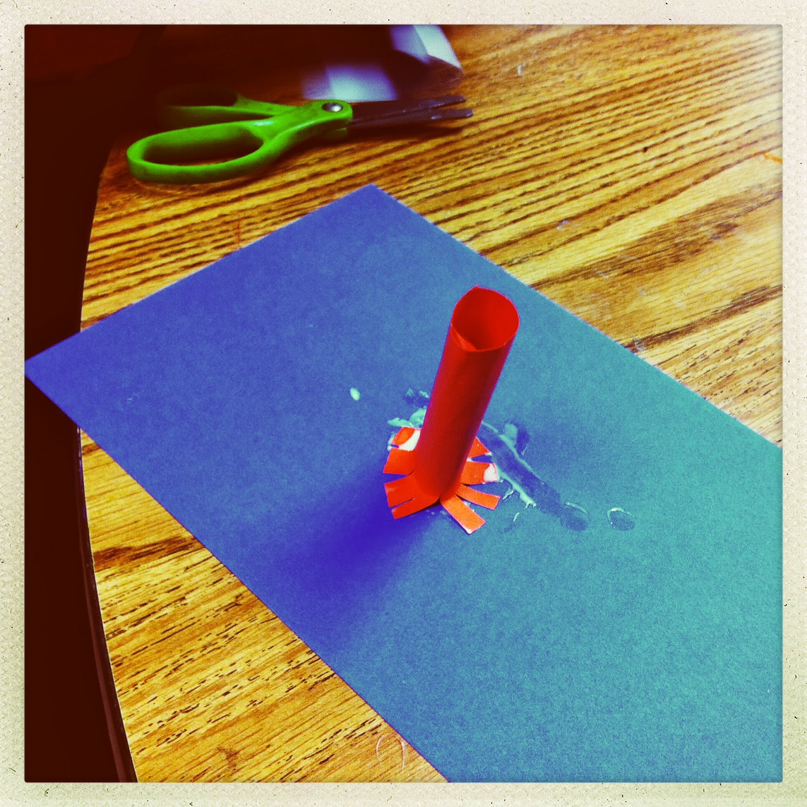 ChumleyScobey Art Room Paper Cylinder Sculpture