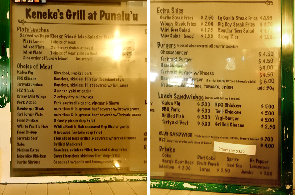 the 99 cent chef windward shore keneke grill hawaii travelogue keneke catering