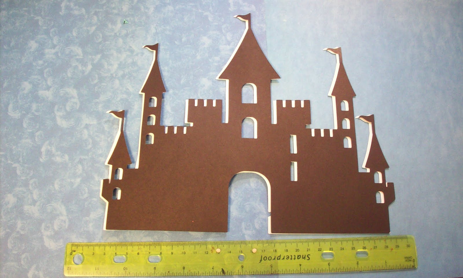 Pinky Finger Crafts Cricut Wall Decor cartridge Castle Diecut
