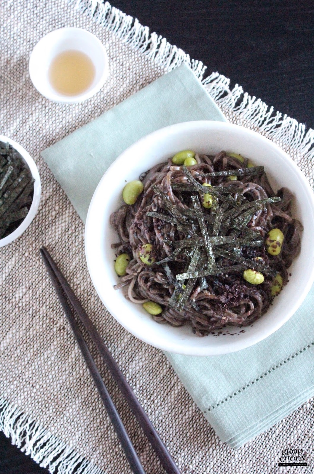 My Chouchoux Edamame and Soba Noodle Bowl with Dulse and Nori 毛豆與海苔蕎麥麵