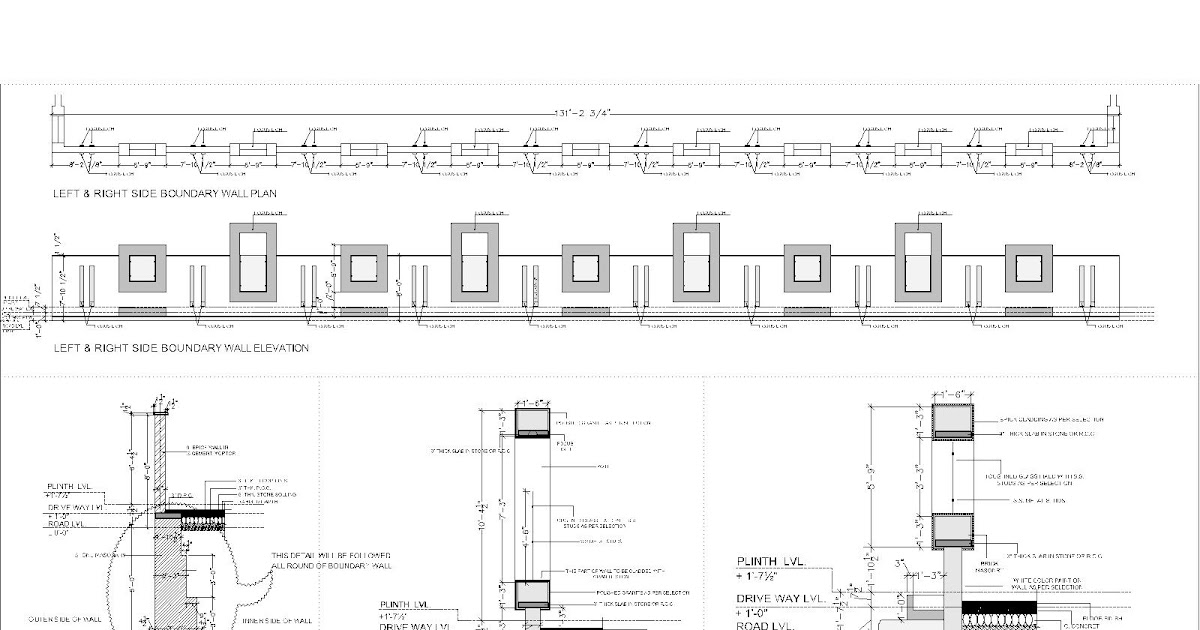Sanidhya Design Boundary wall detail