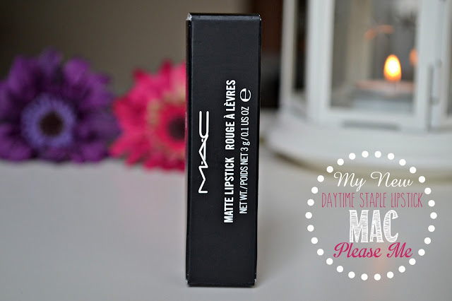 photo of boxed Mac Please Me Lipstick