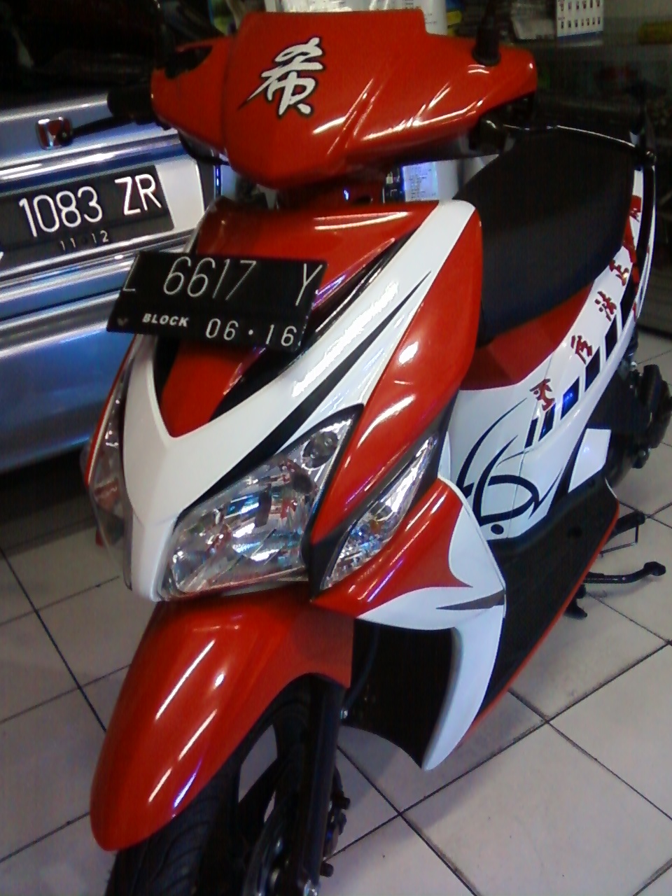 Modifikasi Motor Beat Fi Hitam Ind Modified