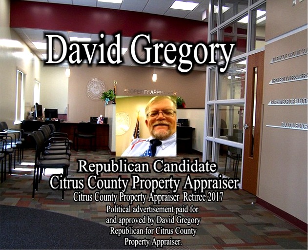 David Gregory Republican Candidate for Citrus County Property Appraiser 