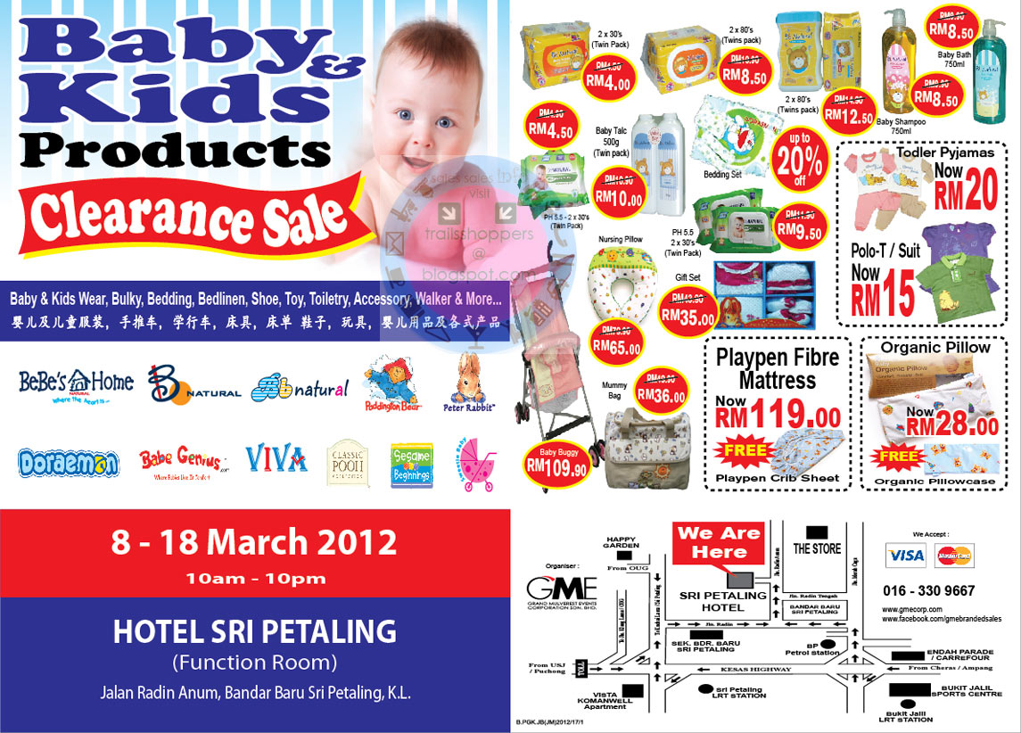 Baby & Kids Products Clearance Sale 818 MAR 2012