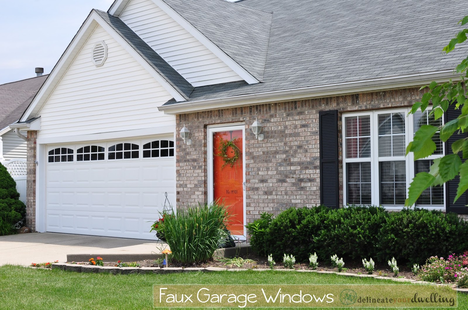 Install Faux Garage Windows