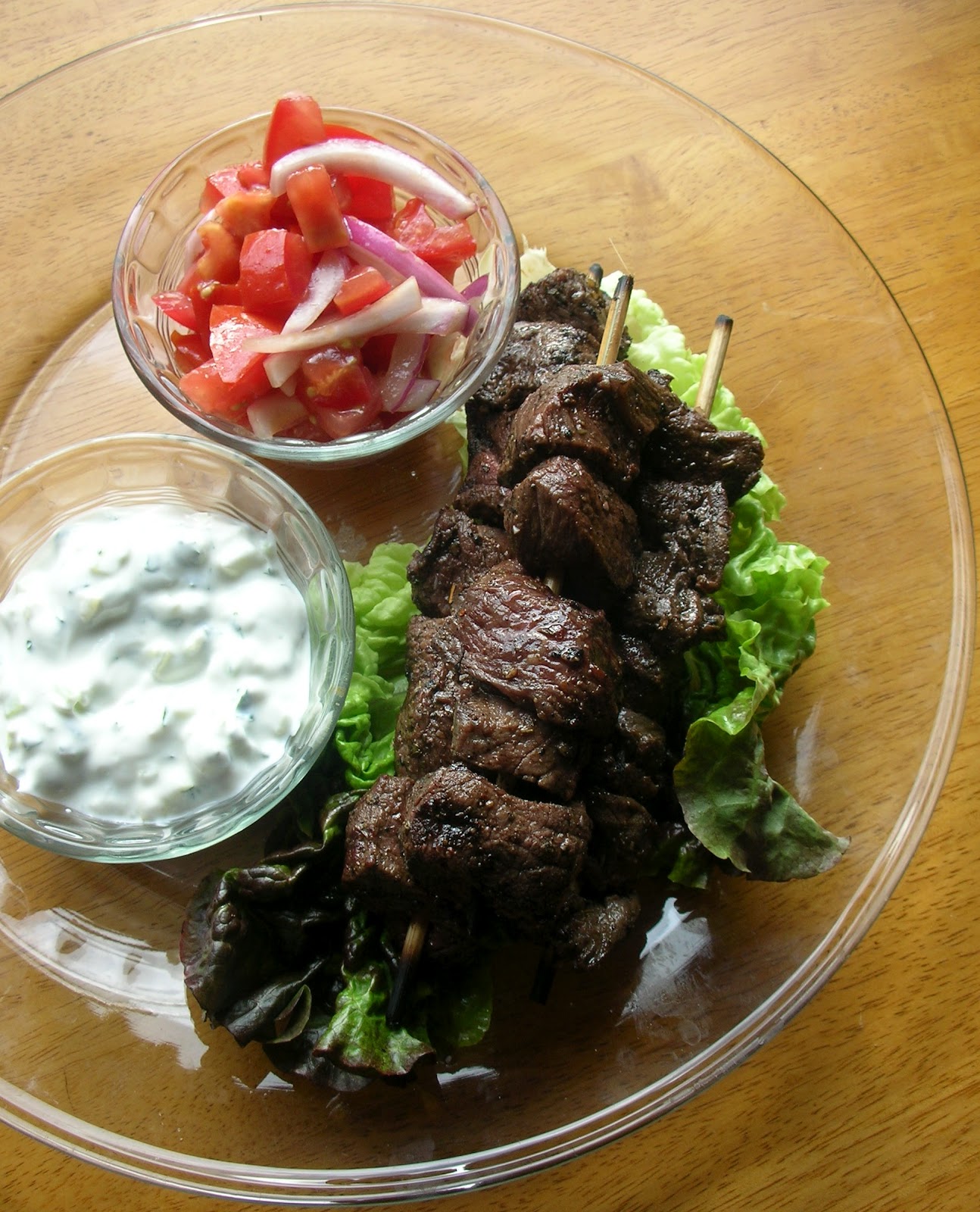 Basil Cumin and Oregano Marinated Beef Kebabs