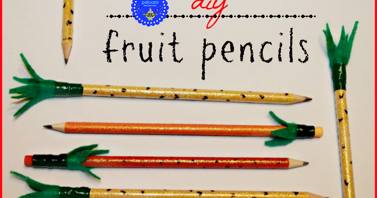 hoopla palooza diy fruit pencils