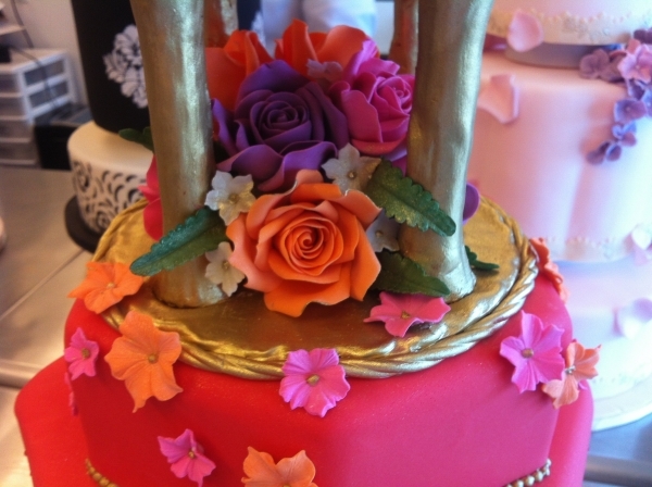 Indian themed wedding cake 