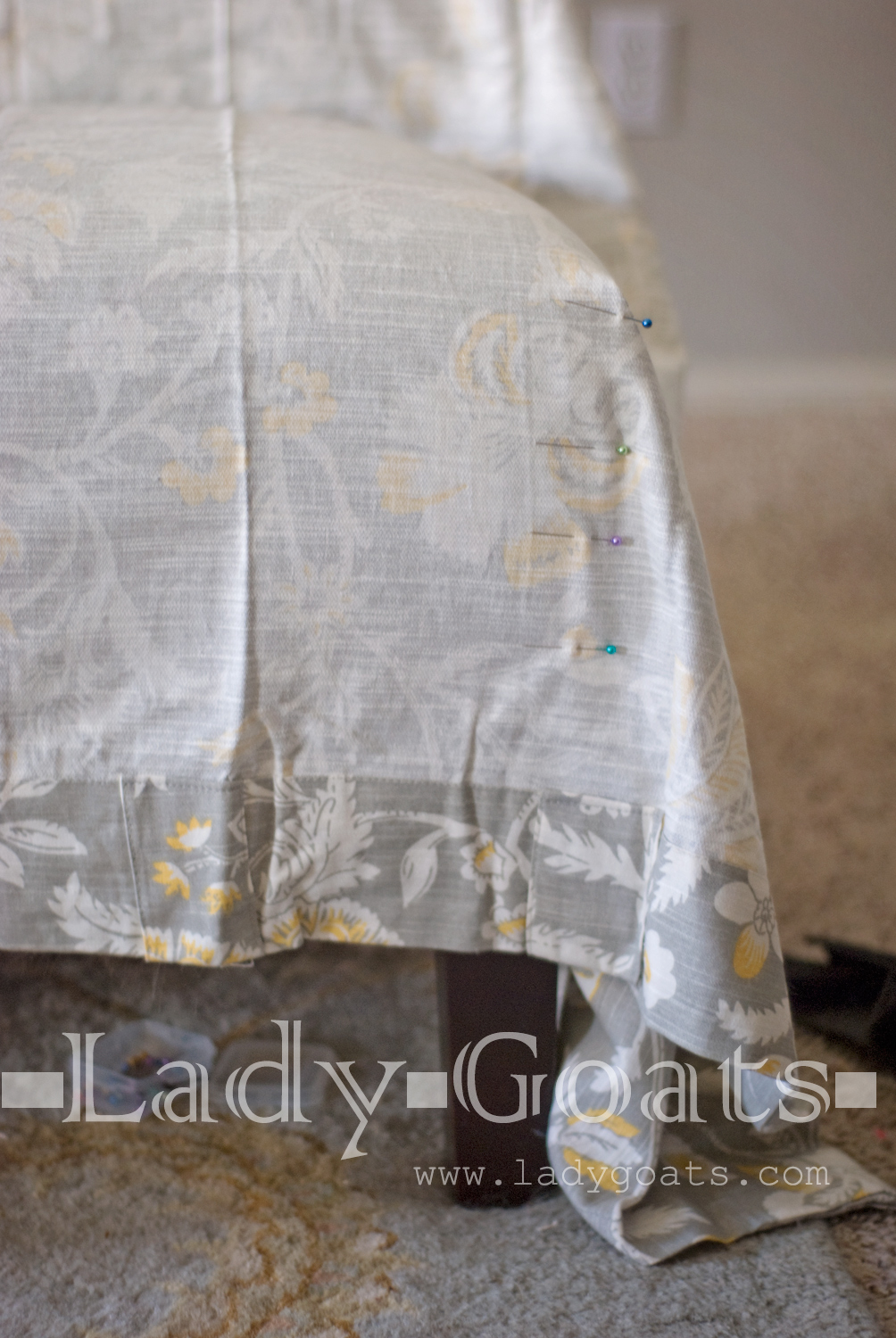 Lady Goats DIY Slipper Chair Slipcover Without a Template