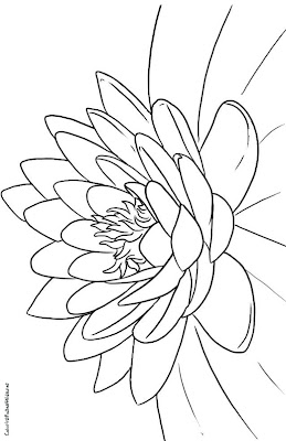 Lotus Flowers Coloring Page