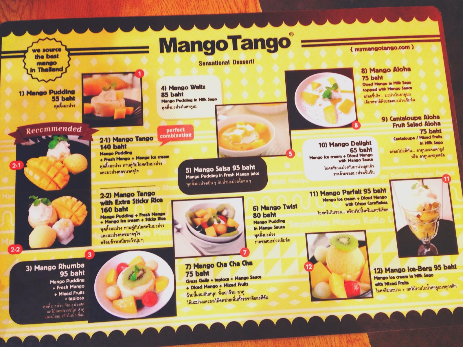 KUMORY Bangkok Mango Tango at Siam Square