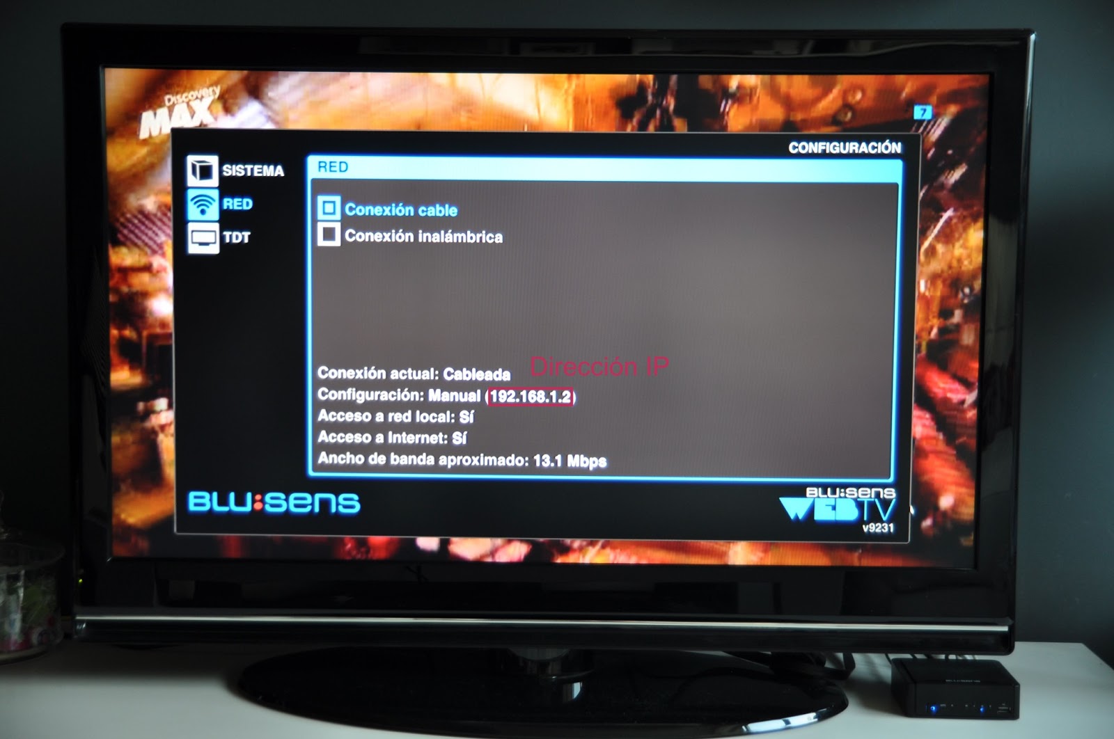 Actualizacion firmware blusens web tv