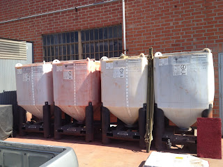 These massive tanks hold the colors that will be mixed and used for creating the various shades of colors available in ARTO’s cement tile product line. These massive tanks hold the colors that will be mixed and used for creating the various shades of colors available in ARTO’s cement tile product line.