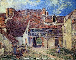 Une maison de Moret par Sisley