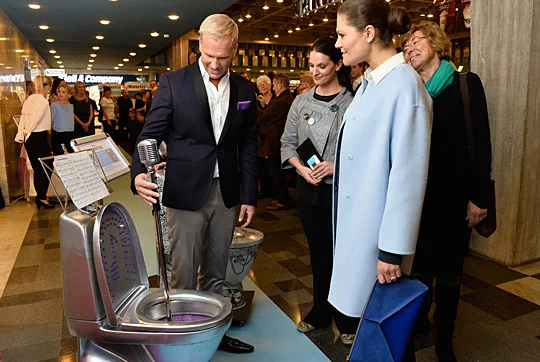 Crown Princess Victoria at the official opening of WaterAid