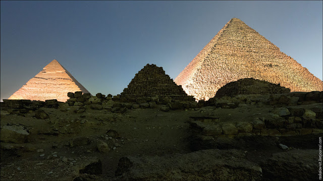 Fotografias desde la cima de la pirámide