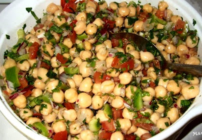Ensalada De Garbanzos Al Cilantro