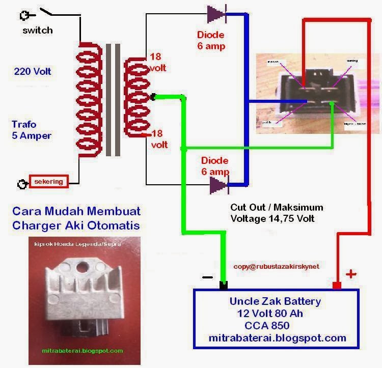SOLUSI BATTERY Cara Mudah Membuat Charger Aki Otomatis