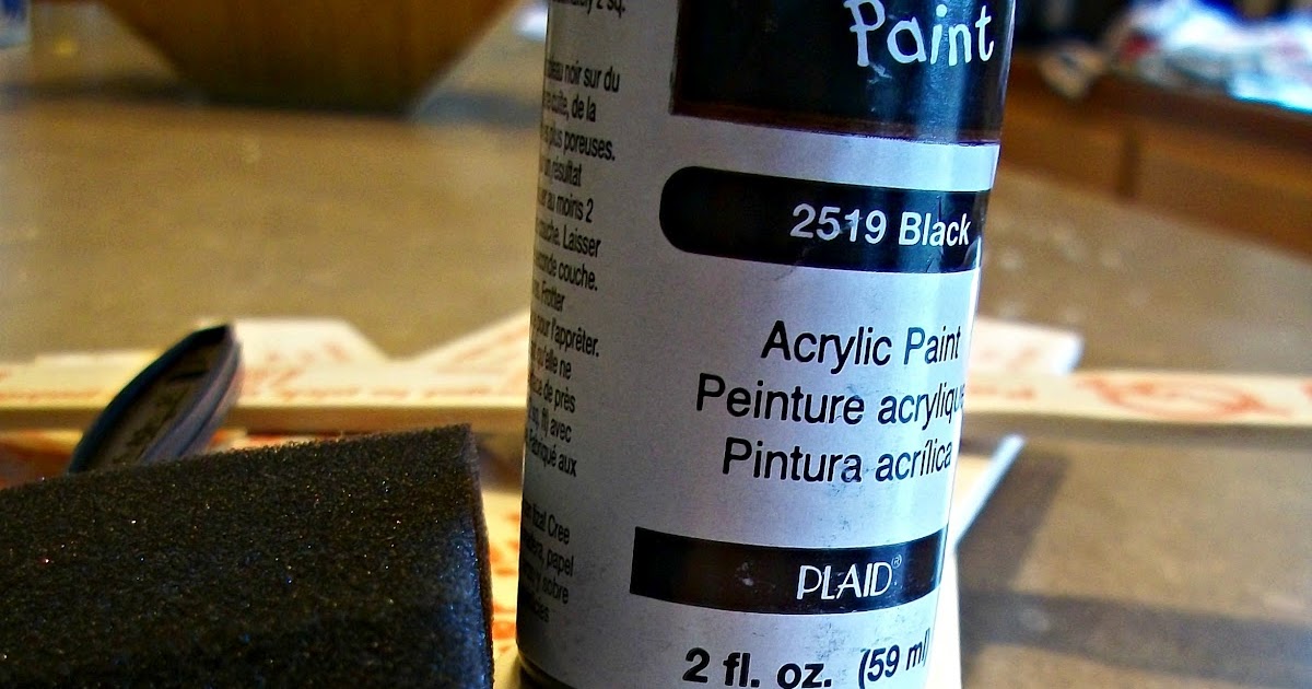 Oh Craft! Paint Stick Chalkboard